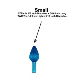 Creative Hobbies Ceramic Christmas Tree Replacement Lights, Small Twist Light Ornaments, Multi Colors, 144 Piece Pack