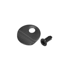sourcing map Frame Turn Button, 1/2" Metal Round with Screws for Hanging Pictures, Photos, Drawings and Posters, 50 Pcs (Black)