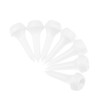 MUXSAM 100pcs White Plastic Golf Balls Tees For Training And
