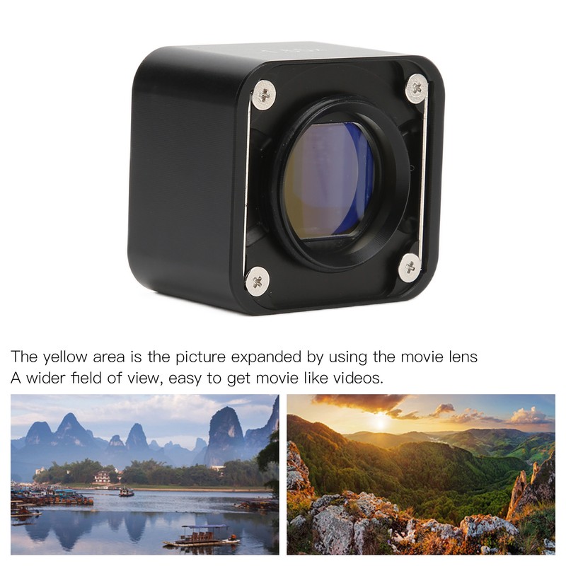1.55X Wide Lens Optical Glass Easy Convenient Installation Small Portable