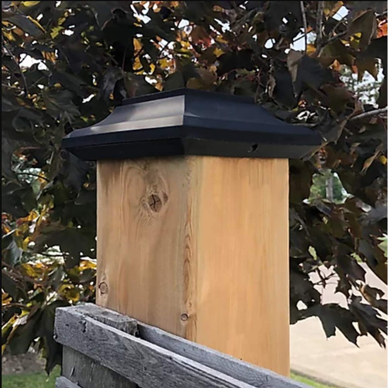 Nuvo Iron SPC23 x 5 1/2" Black Plastic Pyramid Post