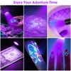 UV Blacklight&High Lumens Flashlight Rechargeable, Powerful Blacklight Flashlights for Pet