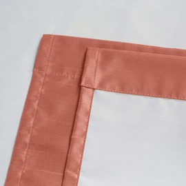 Royal Hotel Soho Coral Tie Up Shade, Blackout Window Curtain Panel, Rod Pocket Tie Up Shades, Solid Pattern, 42x63 inches