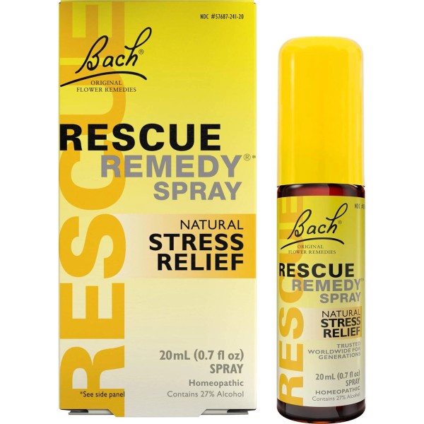 Bach Original Flower Essences Rescue Remedy Spray 0 7 fl