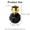 TopHomer QCC1 Solid Brass Propane Refill Adapter, Fits 1LB Bottle