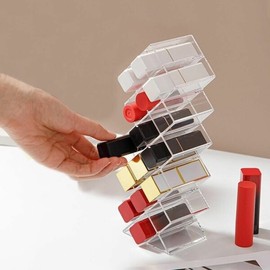Nail art beauty accessory organizer 16-piece lipstick color gel holder (WC435AE) / 네일아트 뷰티소품 정리함 16구 립스틱 컬러젤 거치대 (WC435AE)