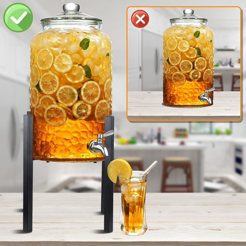 YiePhiot Water Filter Dispenser Counter Stand Beverage Drink Dispensers Stand