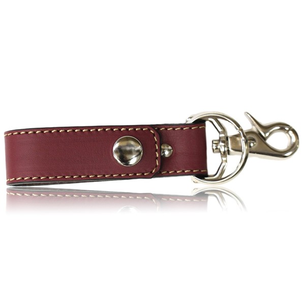 Sapporo Leather Craftsman Museum Loop Key Chain, Made in Japan,