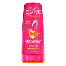 L'Oréal Paris Elvive Dream Liso Acondicionador, Efecto Keratina Anti Frizz Hasta por 72h, Resistente a la Humedad, Cabello Liso y Sedoso, 370ml