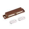 uxcell Double Magnetic Catch Latch In Closures PP Brown for