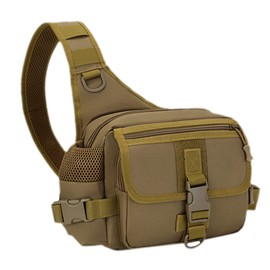 WHAMVOX Outdoor Tactical Sling Bag Portable Crossbody Bag for Camping and Hiking Wear-Resistant Multi-Pocket Design for Men and Women for Travel and Outdoor Activities