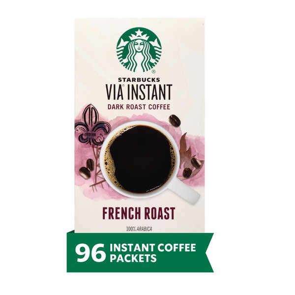 Starbucks Starbucks VIA Instant Coffee, Dark Roast Coffee, French Roast,