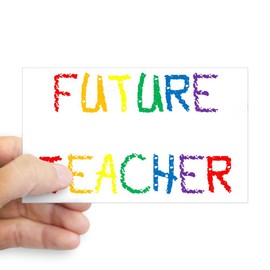 CafePress Future Teacher Rectangle Sticker Rectangle Bumper Sticker Car Decal