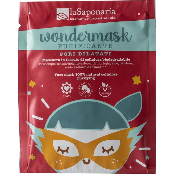 La Saponaria Wonder Mask: Clarifying Sheet Mask, 10 ml