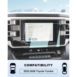 For 2025 2026 Toyota Tundra Screen Protector - 2022-2026 Tundra/Sequoia Accessories (SR/SR5) 9H Tempered Glass 8 Inch Navigation Touch Screen Anti-Scratch Reduce Fingerprints High Sensitivity HD Clear
