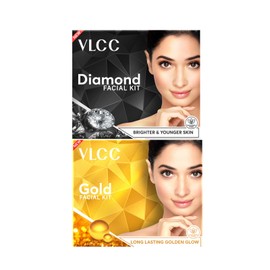VLCC Combo Of Gold Facial Kit - 6O Grams And Diamond Facial Kit 60 Grams