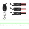 dstfuy Light Switch Set Radio, 3-Way Mini Remote Switch, DC