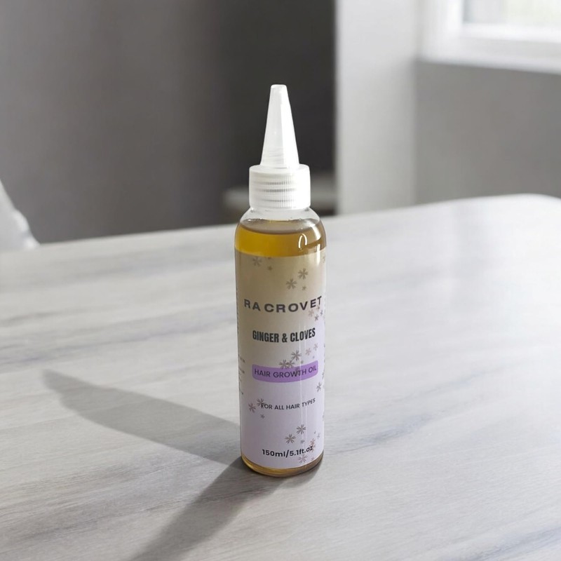 RACROVET Ginger & Cloves Hair Growth Oil for All Hair