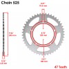 Caltric Blue Drive Chain And Sprocket Kit for Suzuki DL650