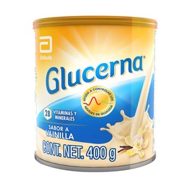 Glucerna - En Polvo Sabor Vainilla 400g, Control de Azcar, Carbohidratos de Rpida Absorcin, con Protena y Fibra, Vitaminas y Minerales, Sin Azcar,... 