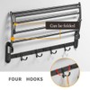 BESy 24 Inch Oil Rubbed Bronze Towel Racks, Bathroom Towel