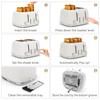 Toaster 4 Slice, Retro Stainless with 6 Bread Shade Settings,1.5''Wide