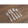 Cambridge Silversmiths Mena Sand 40-Piece with Chrome Buffet Flatware Set