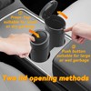 ZSZJOLCT Car Trash Can with Lid, Leakproof Mini Car Trash