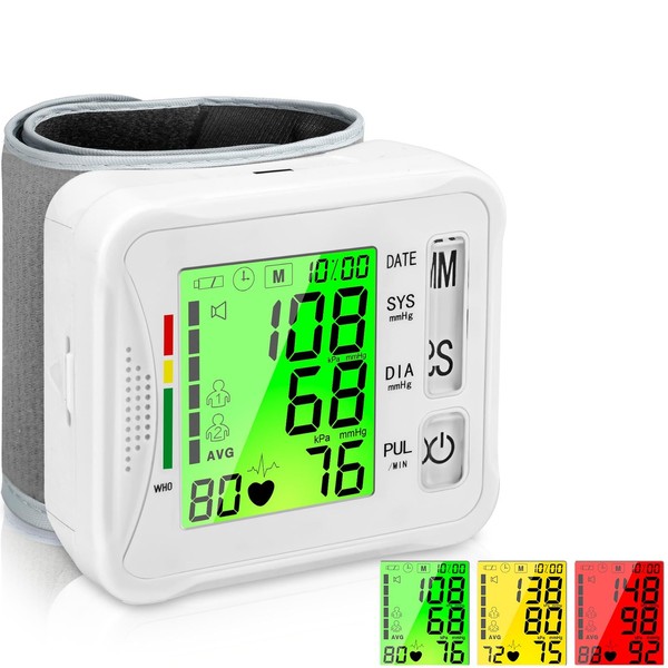 Digital Wrist Blood Pressure Monitor - 2 x 99 Memory