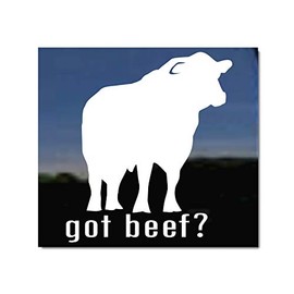 Got Beef? ~ Black Angus Bull Window Decal Sticker