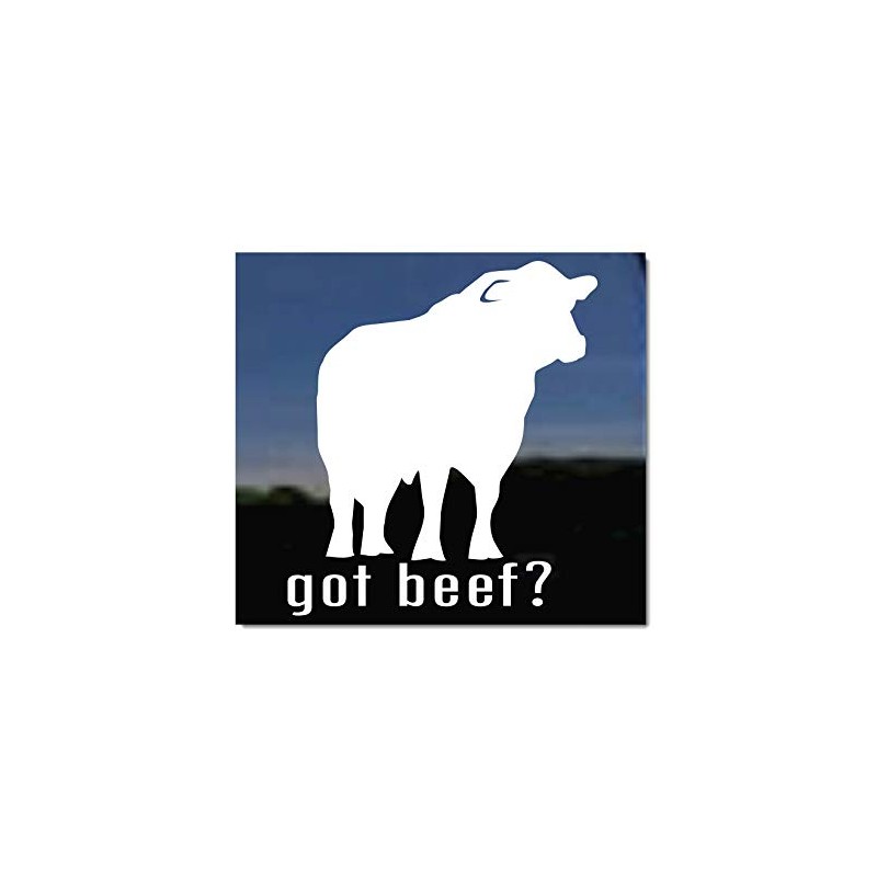Got Beef? ~ Black Angus Bull Window Decal Sticker