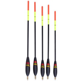 Keenso Fishing Bobber Kit, 5Pcs Durable High Sensitivy Balsa Wood Fishing Floats and Bobber Kit Fishing Tackle Accessories