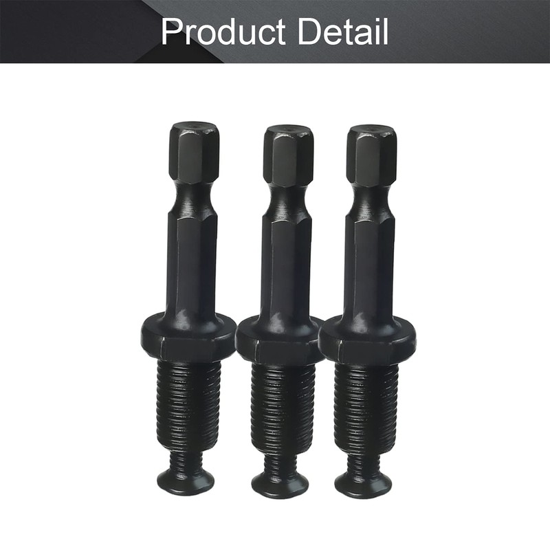Utoolmart 3Pcs 3/8" Drill Chuck Adapter, to 3/8-Inch(M10 x 15mm)