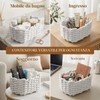 Cozary Set da 2 Cestini Portaoggetti in Cotone Intrecciato, Cesti