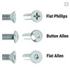 Stoked Ride Shop Stainless Steel Skateboard Hardware Set (Flat Phillips,