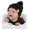 Funky Junque Exclusives Baby Knit Hat with Fur Pom Pom