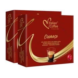 Italian Coffee for Espresso Lovers pods compatible with PRO Professional Nespresso* machines Zenius, Gemini And Momento Pre 2022 models (100 Count (Pack of 1), Cremoso PRO)