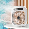 Desktop Misting Fan 3 Wind Speeds Cooling Fan Turbine Blades