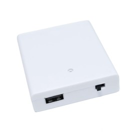 SYLHOME 5V USB LED Neon Light Sign Battery Pack Portable Power Supply Converts Plug-in Neon Lights to 4AA Battery-Operated Battery Compartment Box (No Battery Included)