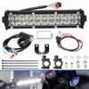 CMIYETO Motorcycle Front Light Bar Kit Universal Adjustable Light Bar