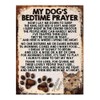 MY DOG'S BEDTIME PRAYER RETRO STYLE METAL TIN SIGN/PLAQUE (YORKSHIRE