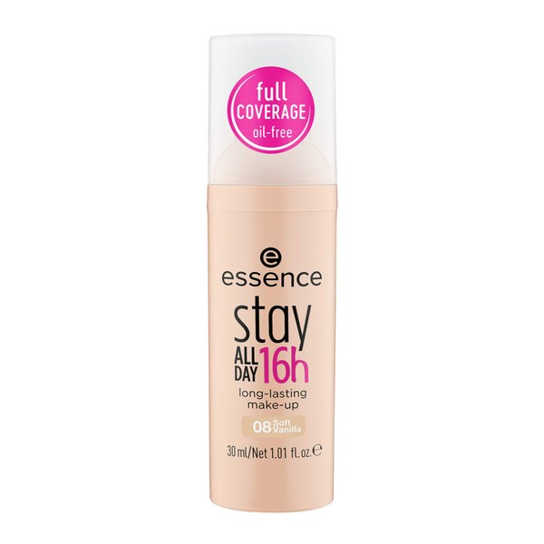 Essence Stay All Day 16h Long-Lasting Make-Up, No. 08, Nude,