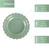 PHUNAT 50PCS Green Party Plates 9''/23cm, Paper Tableware Plates, Sage
