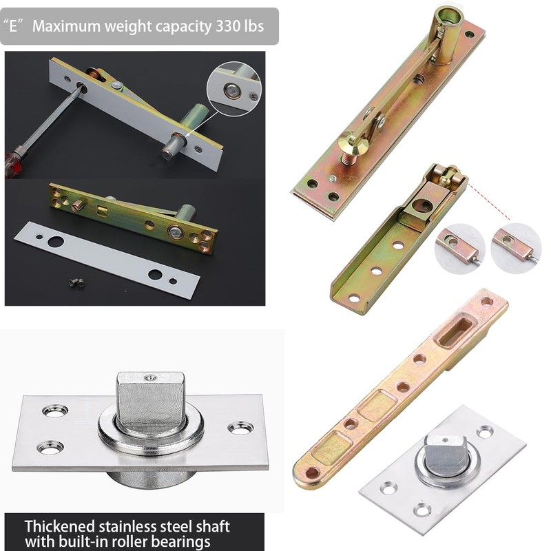 HOWHY Hidden Hinge Hardware for Heavy Duty Wood Doors &