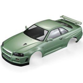 Goolsky Killerbody 48646 Skyline (R34) Finished Body Shell Frame for 1/10 Electric Touring RC Racing Car DIY (Green)