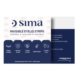 Sima Brand Invisible Eyelid Lifter Strips Eyelid Tape - 400 Count of Double Eyelid Lifter Strips for a Dramatic, Instant Eye Lift Perfect for Uneven Mono-Eyelids