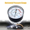 1Pcs Horizontal Pressure Gauge Thread Air Pressure Gauge Dial Type