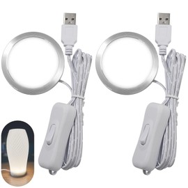 3D Printer LED Lamp Kit 001 Compatible with Bambu Lab A1/A1mini/P1S/P1P/X1C Makerworld Maker's Supply Hardware Kit 5V USB Powered, 2pack, Daylight 6000K