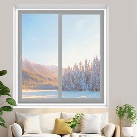 Thermal Bubble Film Windproof Window Insulation Curtain White/150 x 120cm