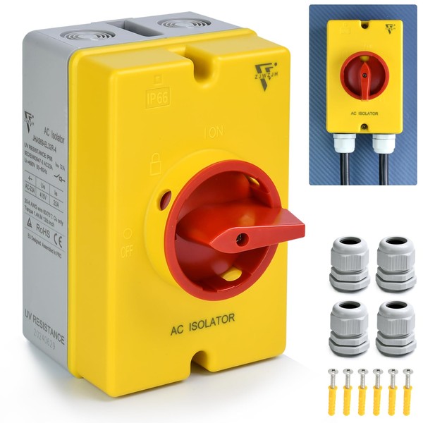 32 Amp Disconnect Switch IP66 Waterproof 690V AC Disconnect 30Amps